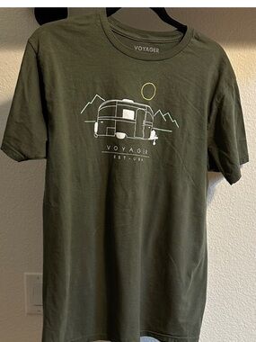 Voyager Olive Green Graphic T-Shirt